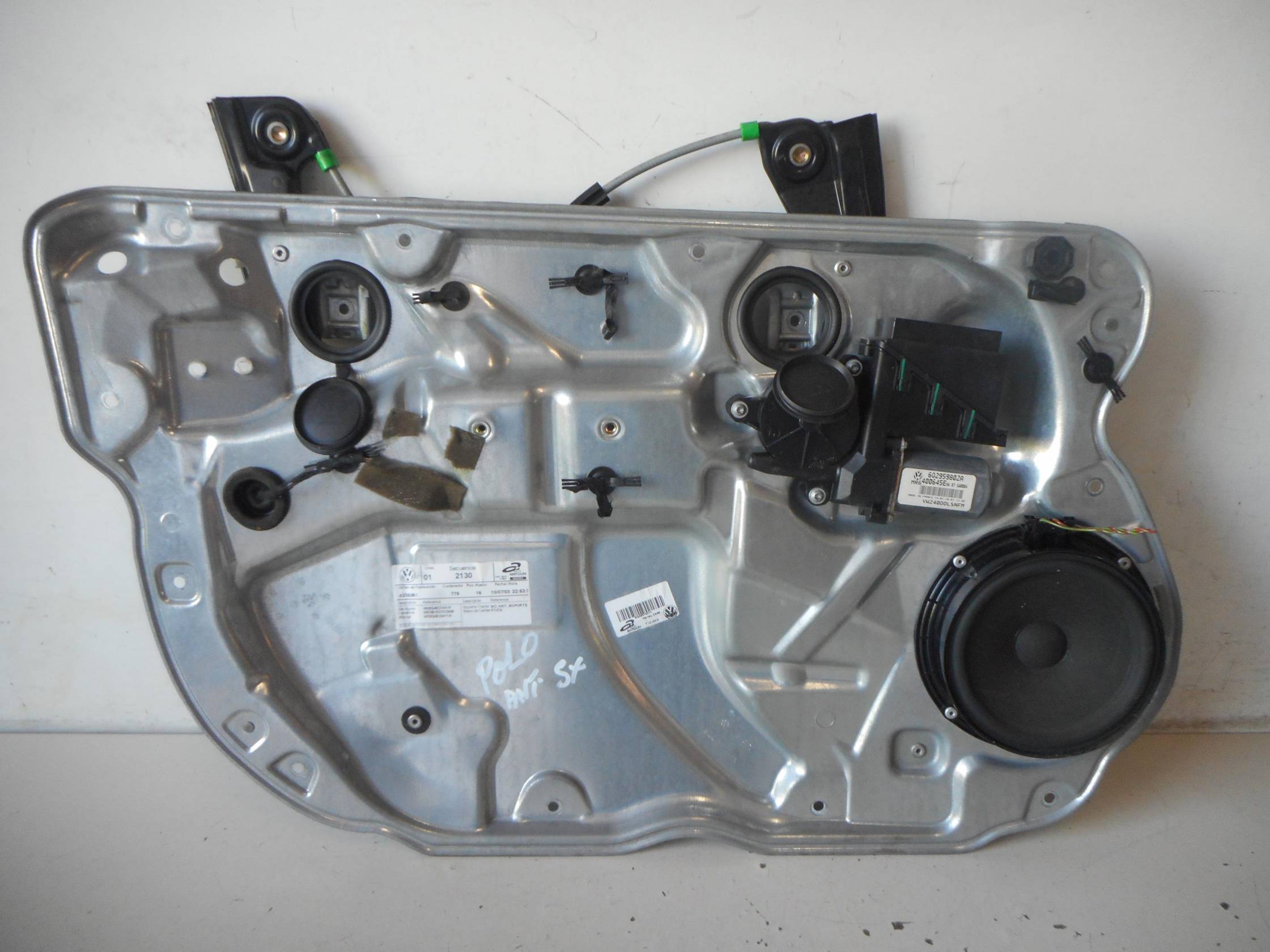 Alzacristallo elettr. porta ant. sx.